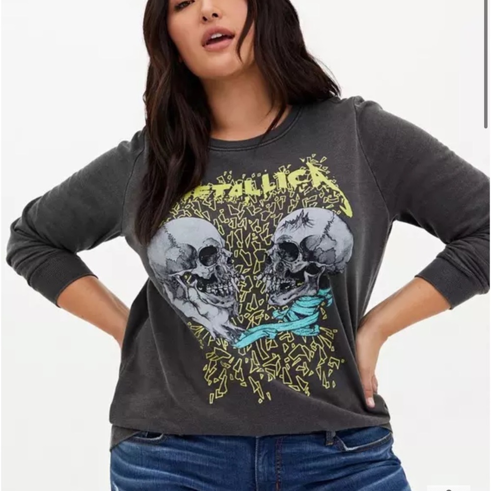 Gray Metallica Torrid Pullover